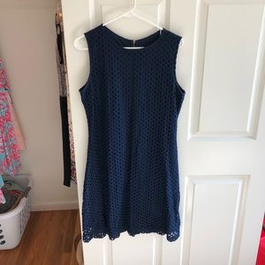 Sharagano navy blue dress, size 12